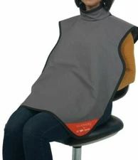 X-Ray Apron Adult with Collar Visionary Xray Dental Medical Apron Sturdy Gray