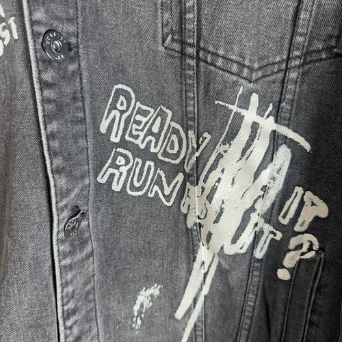Beaster Denim Jacket Ghost Face Men's Large - Picture 4 of 9