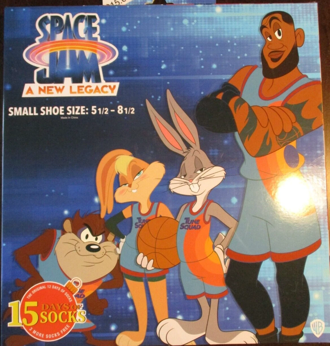 SPACE JAM 15 DAYS OF SOCKS CHRISTMAS ADVENT CALENDAR KIDS SIZE SMALL  5.5-8.5 NEW | eBay