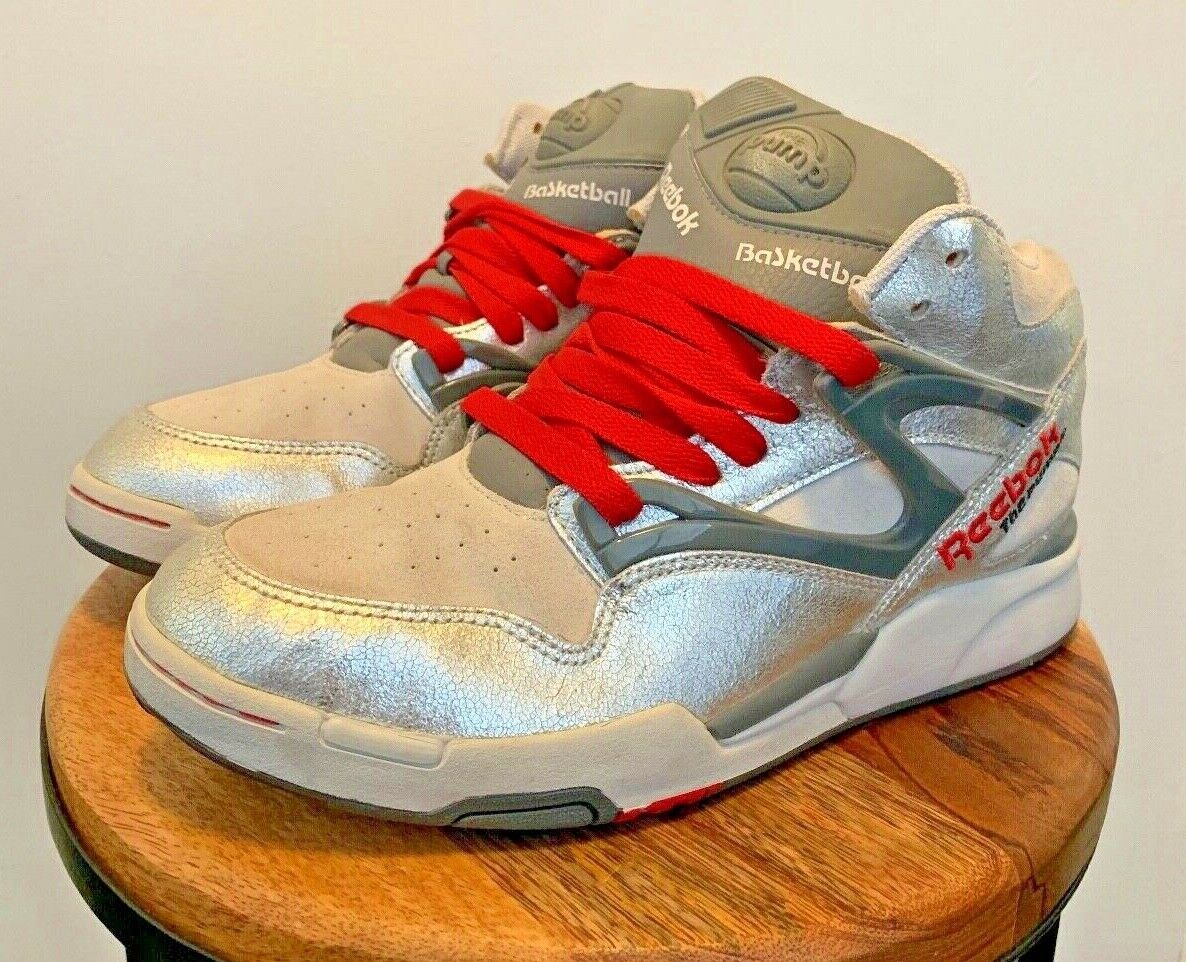 Reebok Pump Omni Lite Metallic Silver/Grey/Red Limited Reebok Pump Omni Lite Metallic Silver/Grey/Red Limited