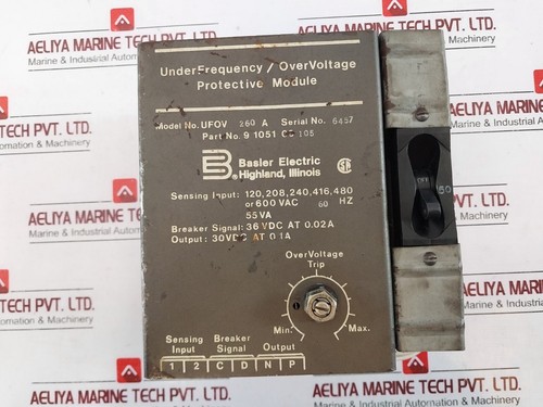 Basler Electric UFOV 260A Under Frequency Overvoltage Protective Module 55Va - Picture 5 of 12