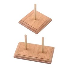 Porta gomitolo per uncinetto Porta filato per avvolgimento in corda di legno