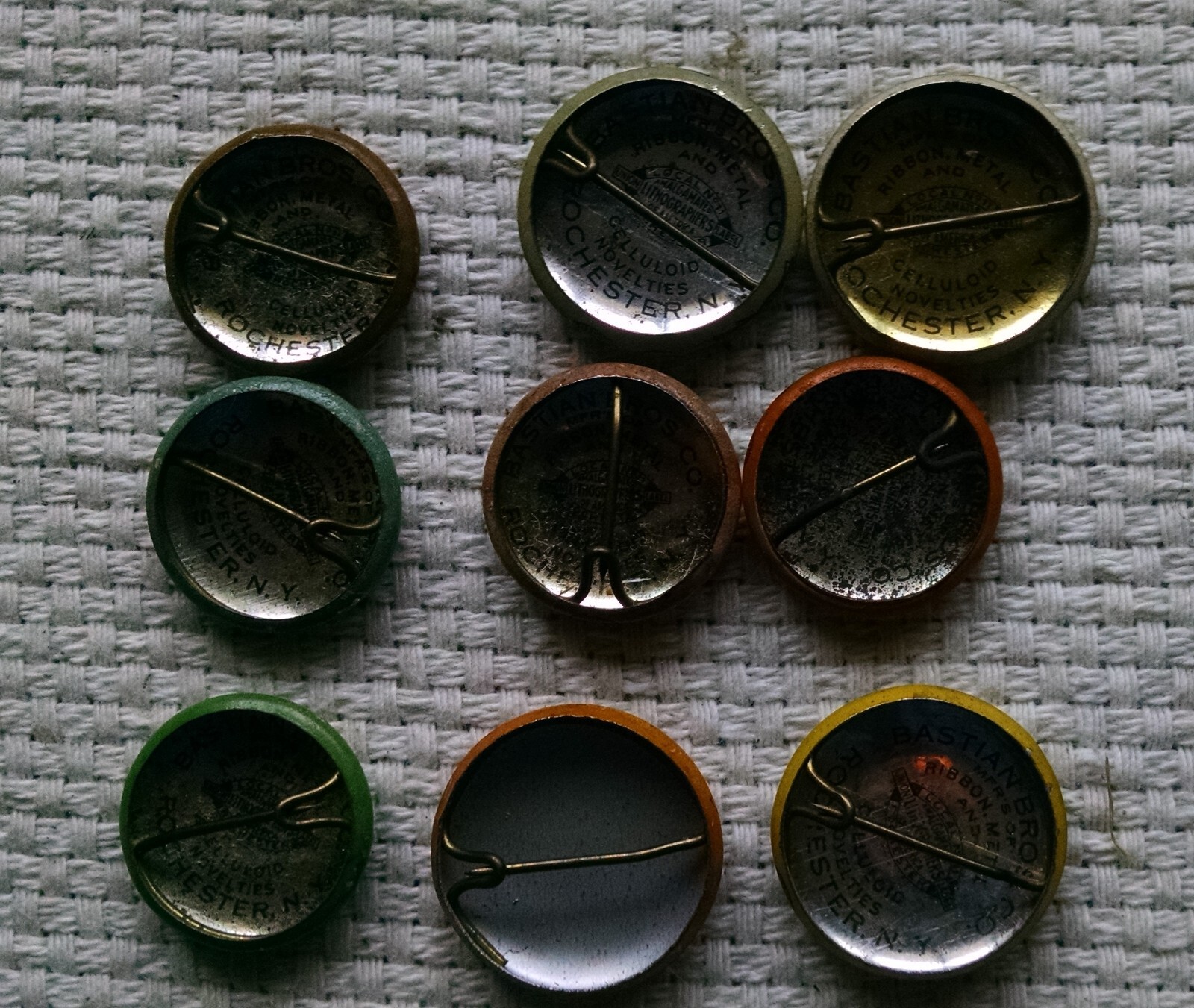 Lot of 12 CIO / UAW Union Lapel Pins 19371938 Rochester NY Local 11