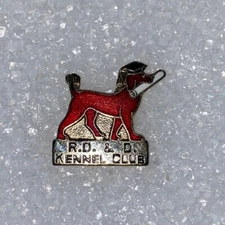 R.D. & D. Kennel Club Enamel Lapel Pin Dog Canine