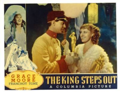 The King Steps Out lobby card Franchot Tone Grace Moore 1936 OLD MOVIE PHOTO