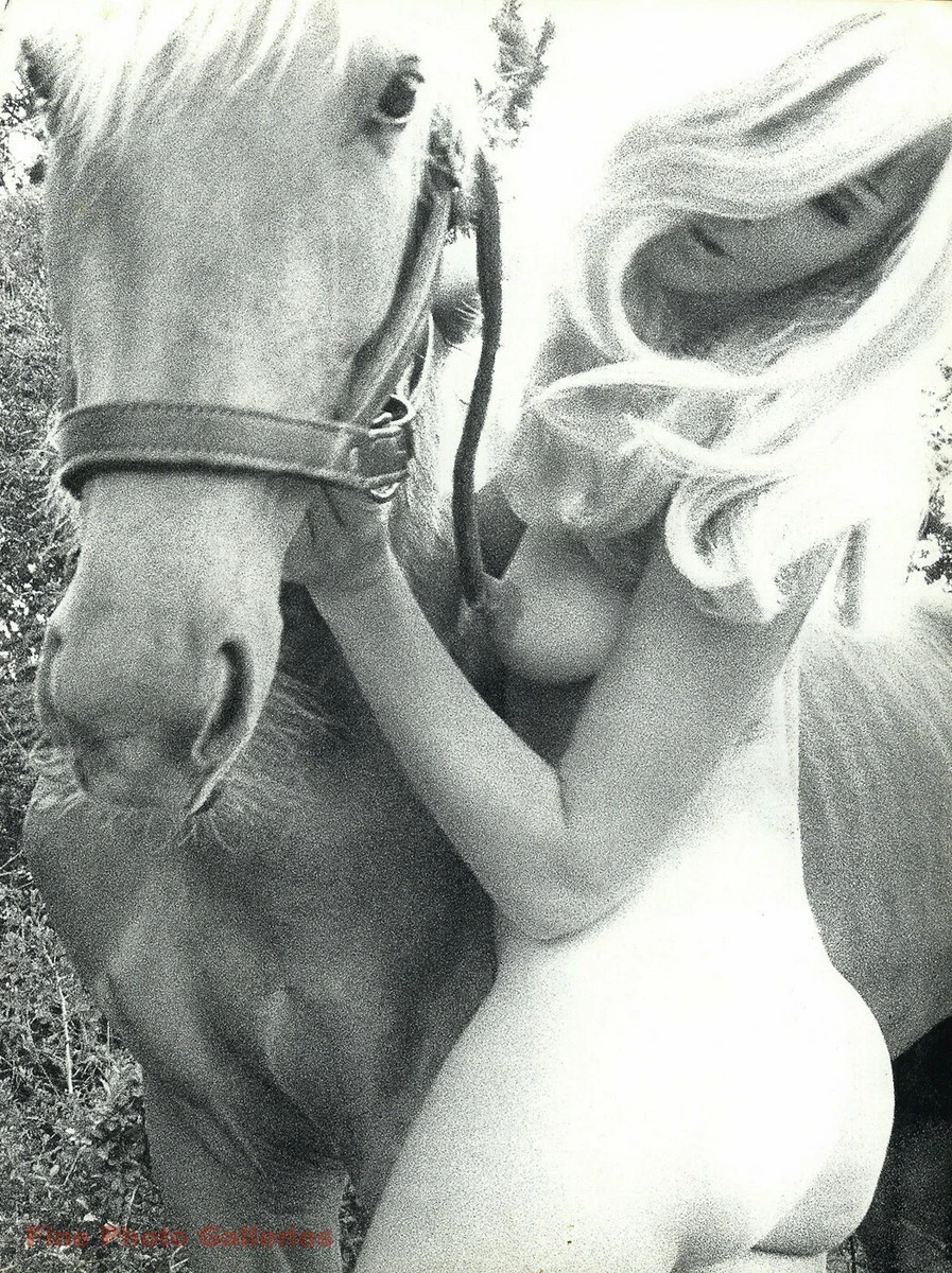 1960s Female Nude Butt Lady Godiva Horse Equestrian KARL DE HAAN Photo Art  16x20 | eBay