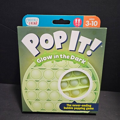 Chuckle & Roar Pop It! Glow in The Dark Educational Fidget and Sensory Game Kids