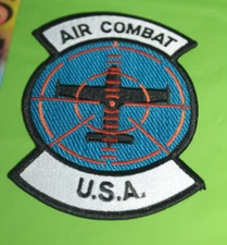Air Combat U.S.A. Air Force Emblem Embroidered Clothing Patch Fighter Pilot