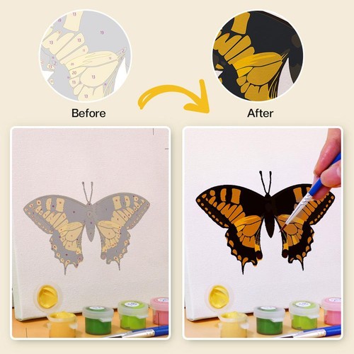 Painting by Numbers Cocktails,6Pieces for DIY,Hand-Painted Oil Painting Set New - Foto 13 di 29