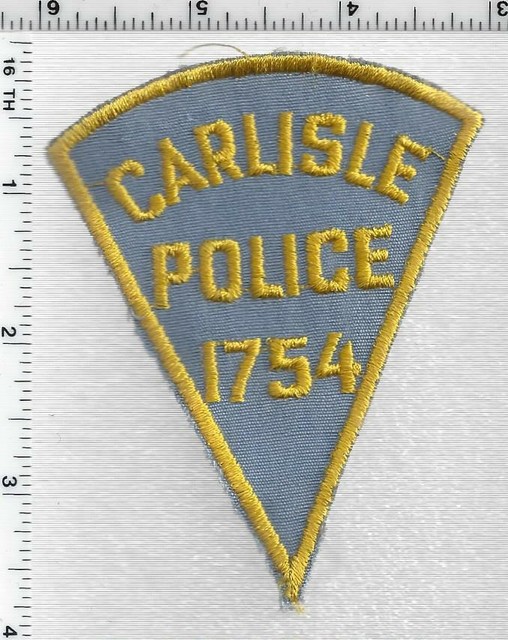 Carlisle Police (Massachusetts) 2nd Issue Shoulder Patch eBay