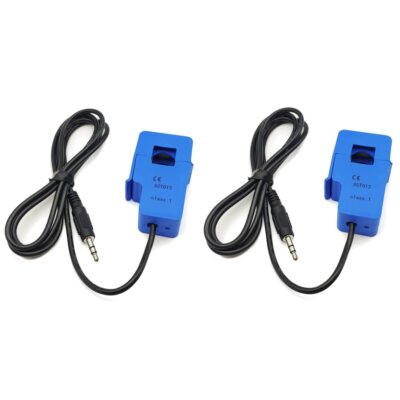 2Pcs SCT013 Non-invasive Split AC Core Current Transformer Sensor SCT-013-020...