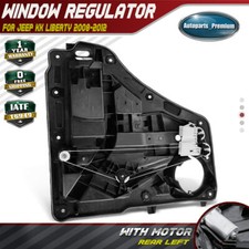 Power Window Regulator W Motor For Jeep Kk Liberty 08-12 Rear Driver Left Side