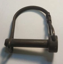 5/16" Round Wire Lock Pin  with Black Oxide Finish, 1-3/16 to 1-3/8" Work Length