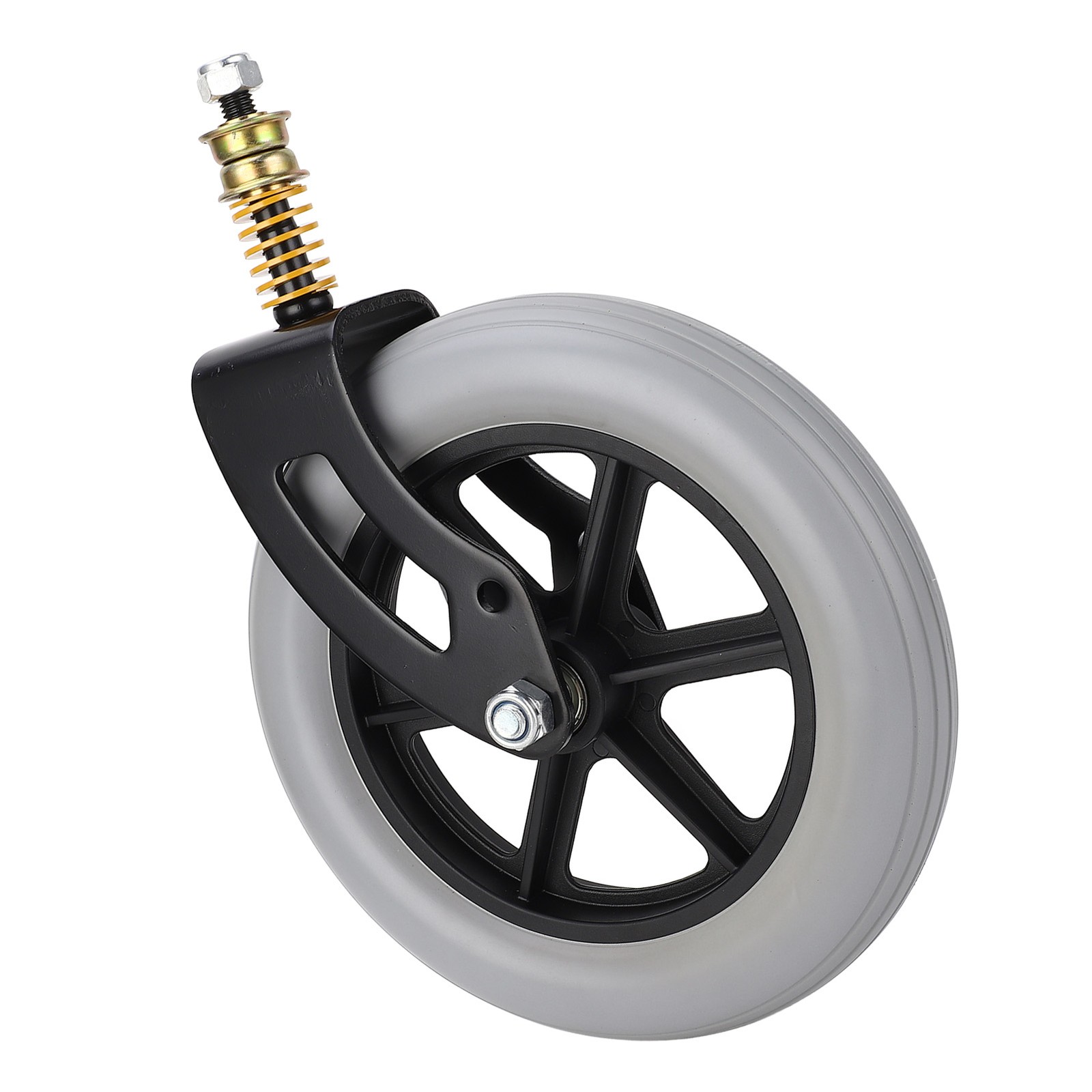 Wheelchair Front Caster Assembly Shock Absorber Smooth Drive For Elderly Popular
