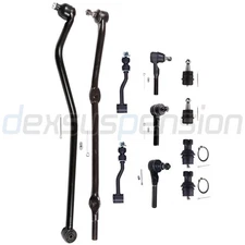 Fits Jeep Comanche Cherokee 11x Front Ball Joints Tie Rods Drag Link Assembly