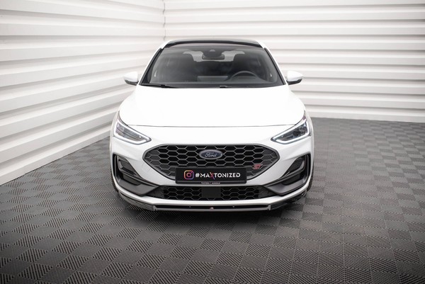 Maxton Design Frontlippe V.2 Passend FüR Ford Focus ST / St-Line Mk4 FL Schwarz-image
