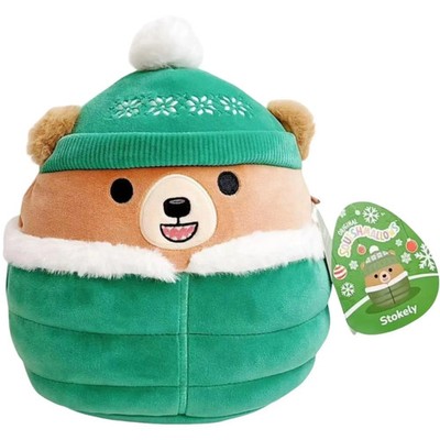 Squishmallows - Winter Edition Puffer Jacket Stokely the Kodiak Bear Plush (12''