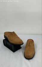 Ariat Country Mules Suede Slip-On Brown Solid Clog Flat Women 8.5