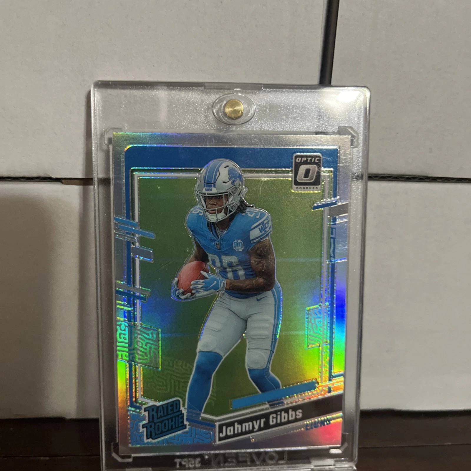 2023 Panini Donruss Optic - Rated Rookie Jahmyr Gibbs #236 Holo Prizm (RC) CLEAN