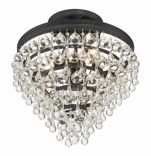 Crystorama Lighting Group 130_CEILING Calypso 3 Light 13"W - Bronze - Picture 8 of 12