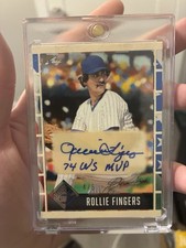 2025 Leaf Seasons In The Sun Rollie Fingers Personalized 4/5 Auto Card (HOF)