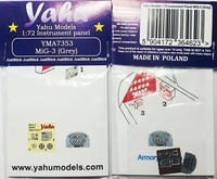Yahu YMA7353 Mig-3 (Grey) Early 1/72 Instrument Panel