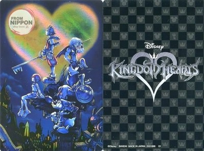 Bandai Kingdom Hearts Card Wafer No.01 Visual Card Square Enix
