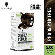 Schwarzkopf Simply Hair Color Gentle On Scalp For Unisex 5.00 Medium Brown