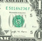$1 1963 (CHOICE AU) (( JOSEPH BARR )) Federal Reserve Note ** PAPER CURRENCY — photo 1