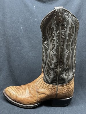 Tony Lama .. Vintage Black Label .. Genuine Lizard Cowboy  display picture 1