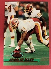 Charles Mann, 1993 Stadium Club, #11, Washington Redskins,