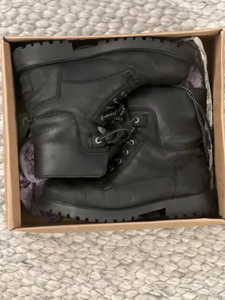 Wrangler Aviator Men’s Boots, Black, UK Size 7, Roll Down Lace-up - Image 3 of 4