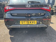 2025 HYUNDAI I20 COMPLETE REAR BACK BUMPER BLACK
