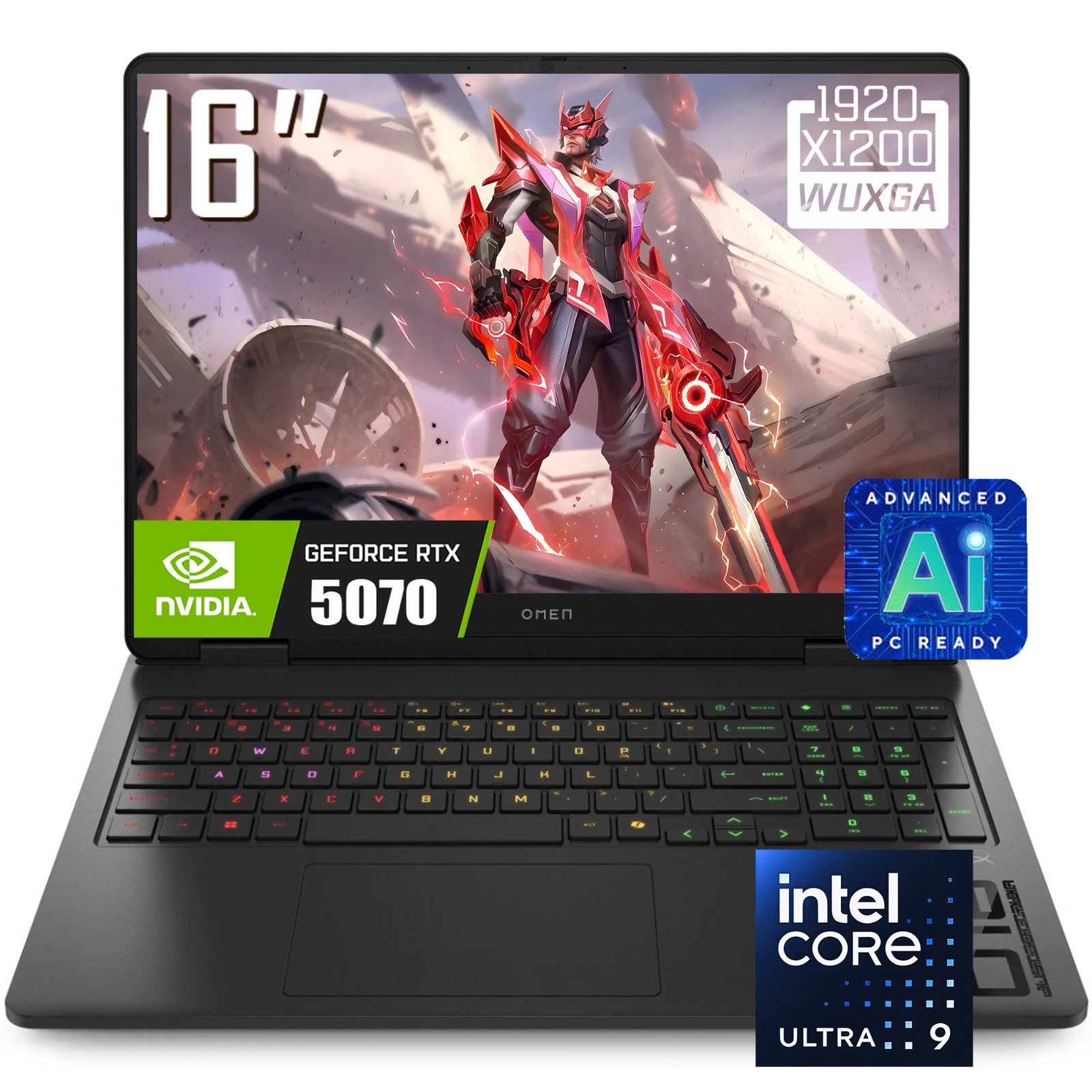 HP OMEN 16" 2K Gaming Laptop Intel Core Ultra 9 285H RTX 5070 64GB DDR5 4TB SSD