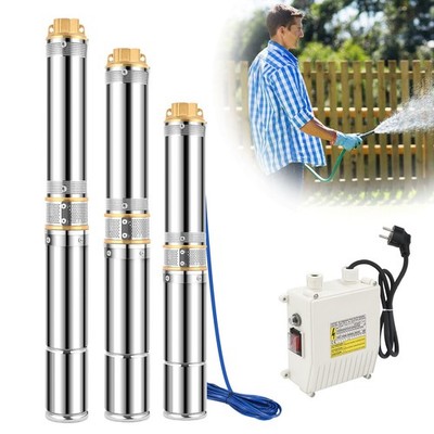 Tiefbrunnenpumpe Brunnenpumpe 3.4/6.7/8.1 bar max Tauchpumpe 0.37-1.1kW Garten