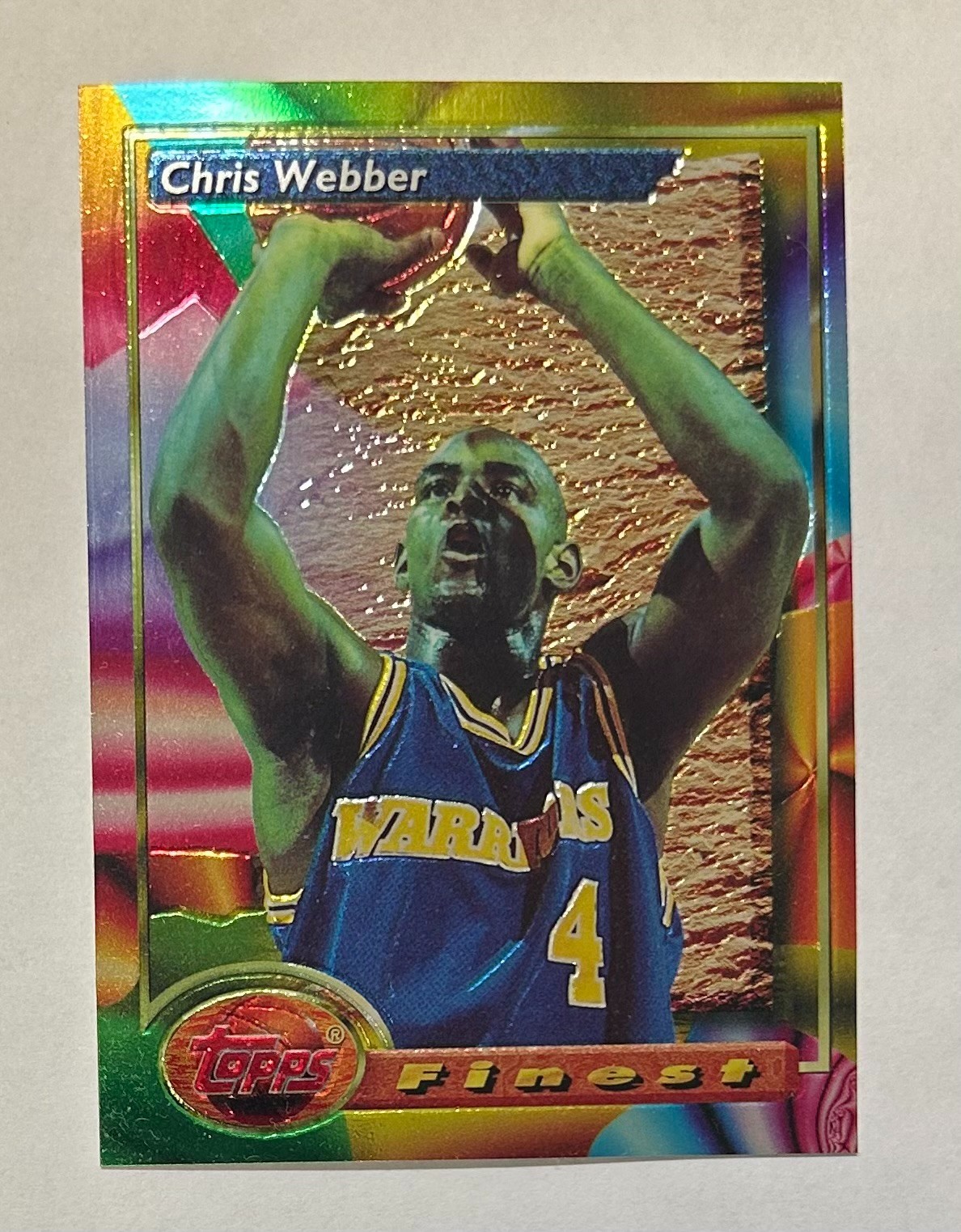 1993-94 Topps Finest Chris Webber #212 HOF Warriors