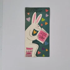 Vtg Rosalind Welcher Panda Prints Studio Card Valentine's Day MCM