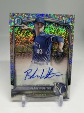 ☕️2025 BOWMAN CHROME BASEBALL PROSPECT 1ST AUTO SPECKLE /299 BLAKE WOLTERS