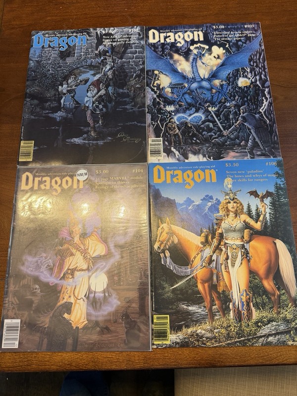 Dragon Magazine Lot of (29) Issues 102-187. Most NM And Highly Collectible. D&D
