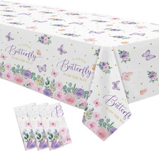 Butterfly Baby Shower Decorations Tablecloth, a Little Butterfly Is on the Way B