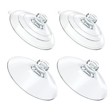Replacement Suction Cups for Kitchen Sink Caddy Sponge Holder 4-Pack Clear