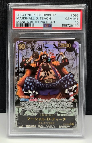 Marshall.D.Teach (Manga) graded PSA 10 for sale on eBay