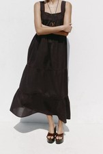 Zara EMBROIDERED DRESS WITH LACE TRIM Size XS PERFECT FOR YOUR HOLIDAY BNWT
