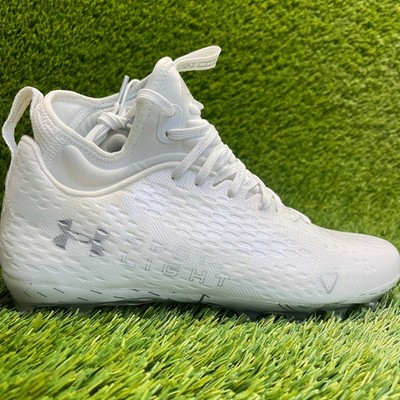 Under Armour Spotlight Lux MC 2.0 Mens Size 9 White Running Football Cleats