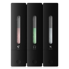 Shampoo and Conditioner Dispenser - Wall-Mounted 3-Chamber Shower Soap Dispen...