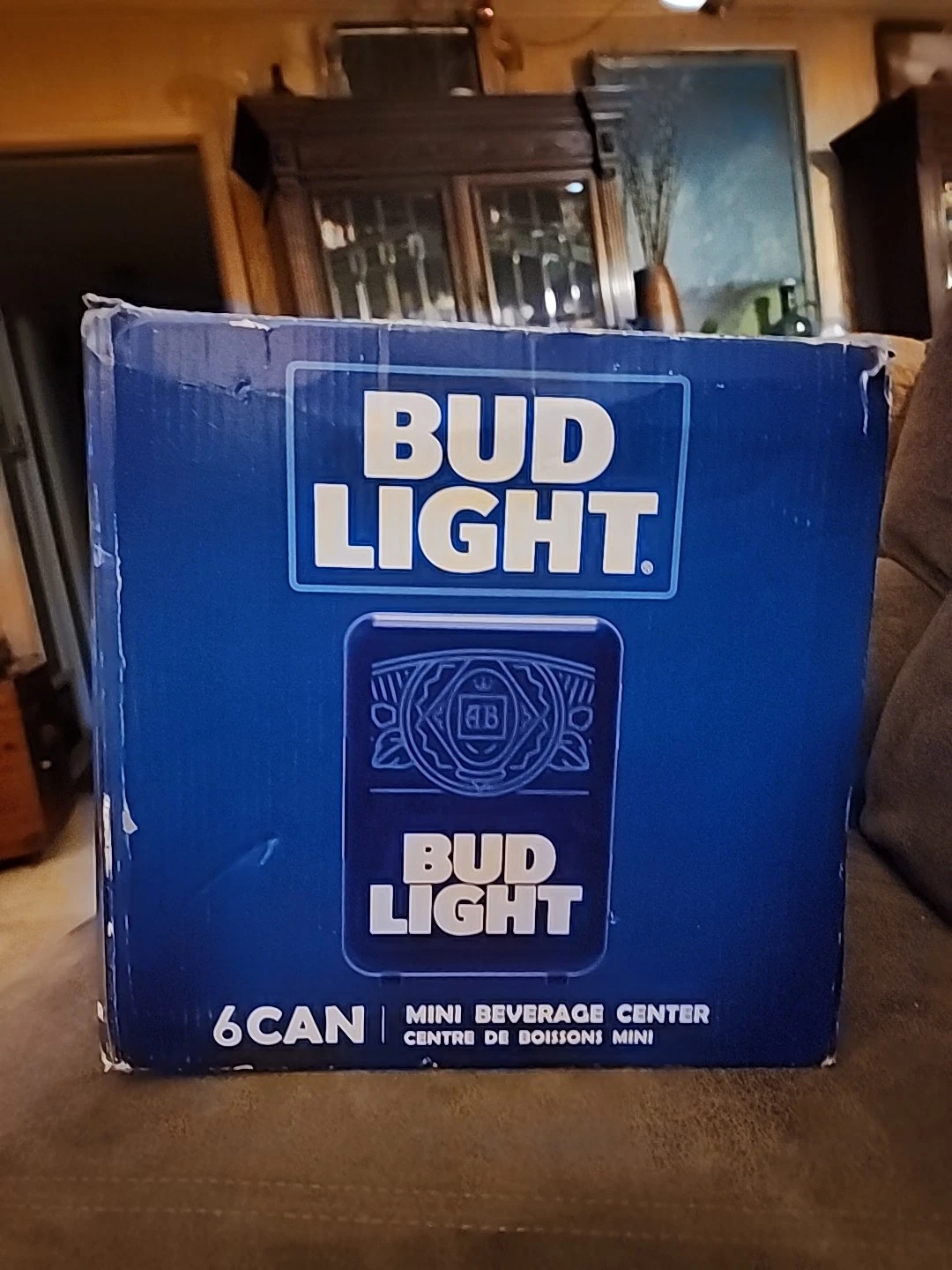 Bud Light 6 Can Mini Beverage Center Mini Fridge Portable Cooler NEW!