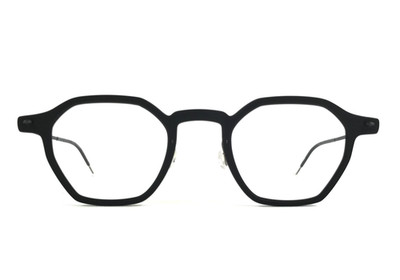 Lindberg Eyeglasses Frames D16 T804 Col.U9 Black Geometric Full Rim 44-23-140