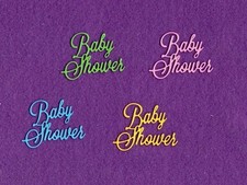 BABY SHOWER die cuts scrapbook cards