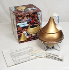 HERSHEY'S KISSES Dessert FONDUE Set w FORKS  Melting Pot Candy Dish MINT in BOX