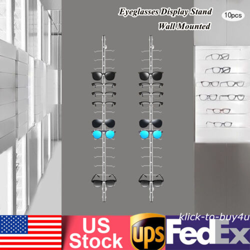 Wall Mounted Sunglasses Storage Organizer Eyeglasses Holder Stand Display Stand